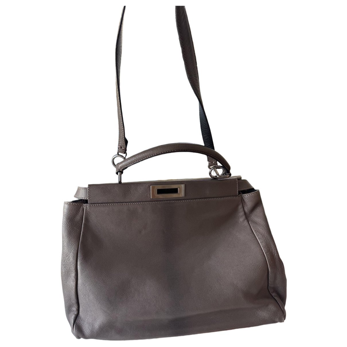 Peekaboo leather handbag