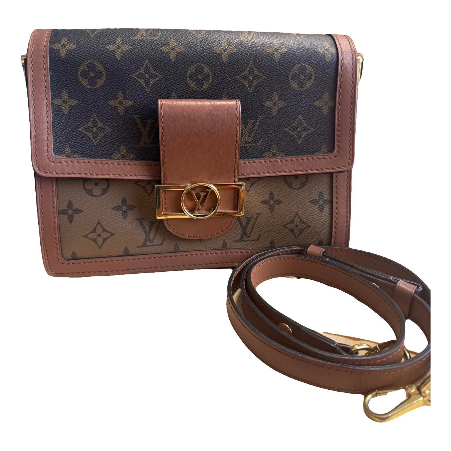 Dauphine leather handbag