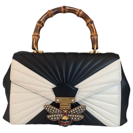 Bamboo leather handbag