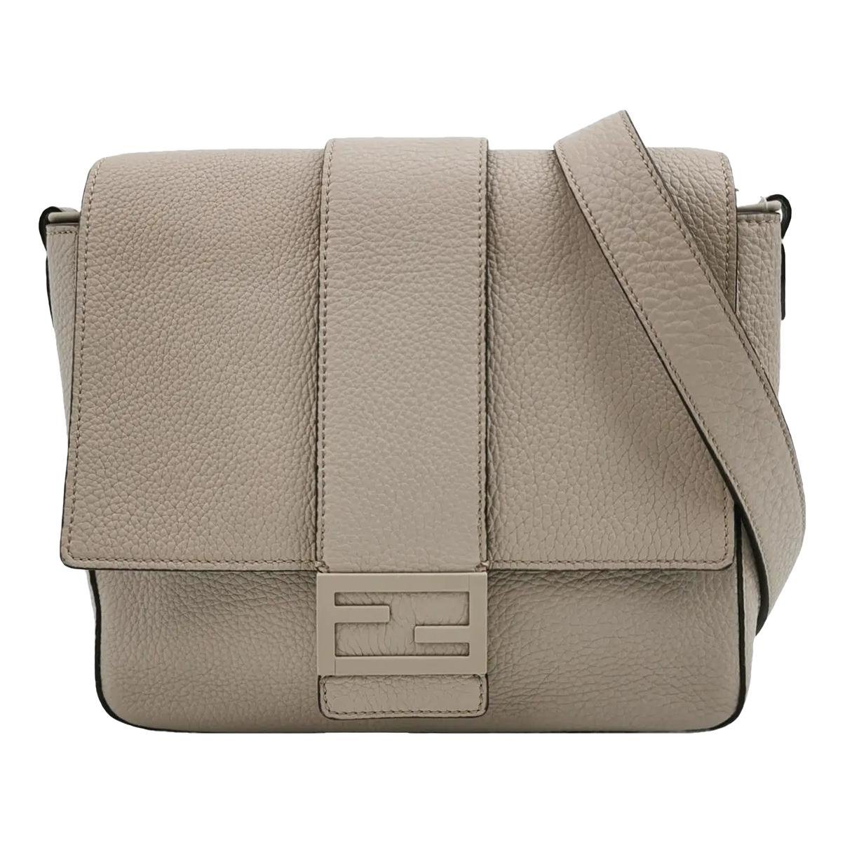 Baguette leather handbag