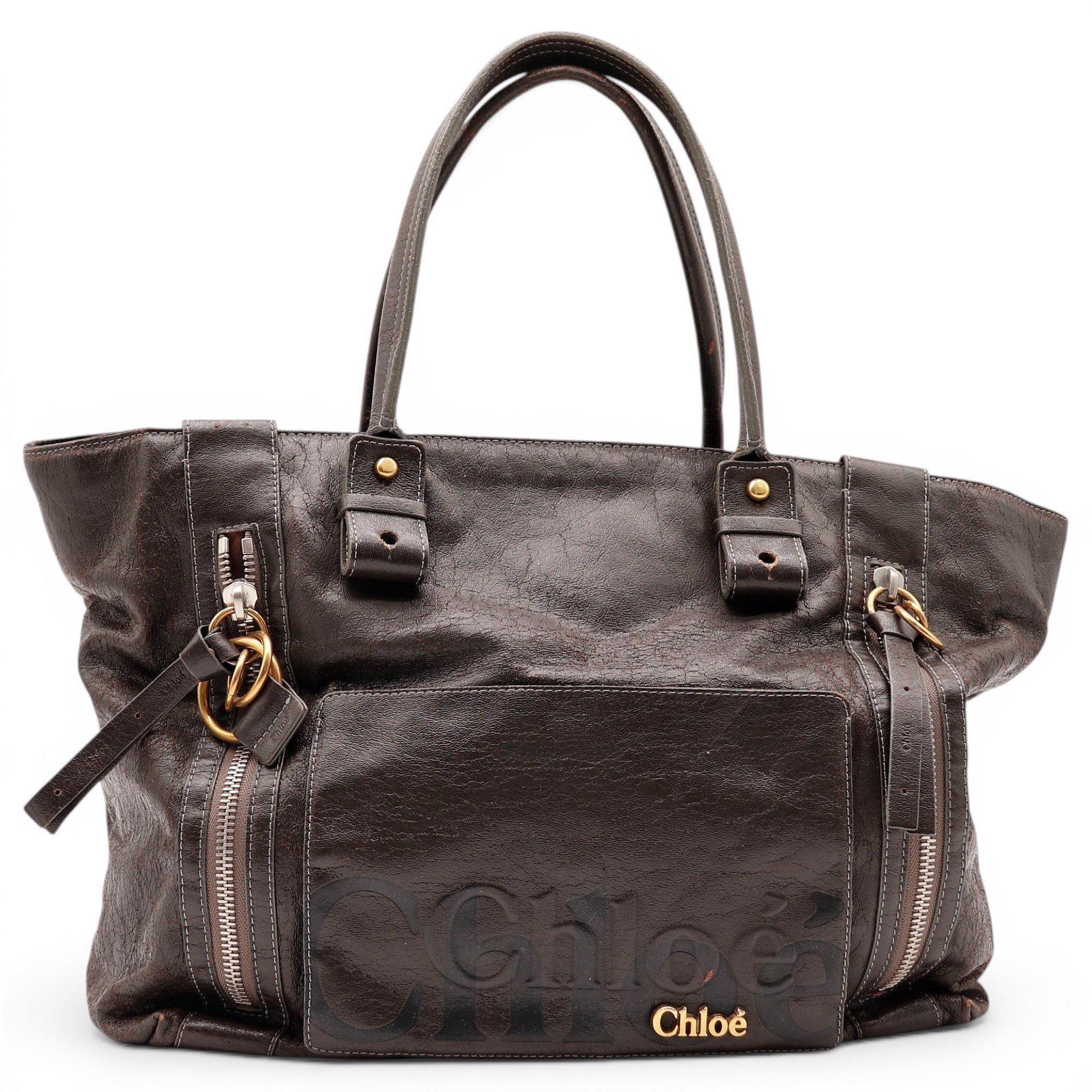 Aby leather tote