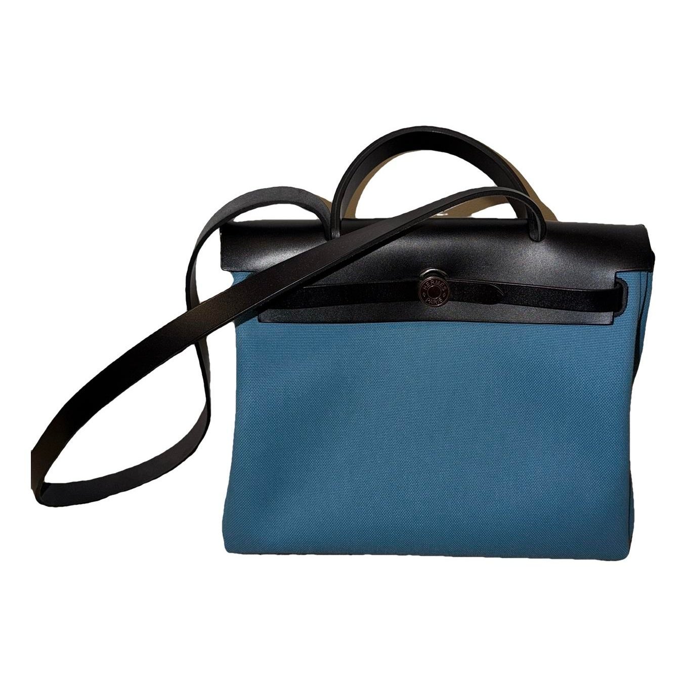 Hermes Herbag Handbag Noir Vache Leather 2024