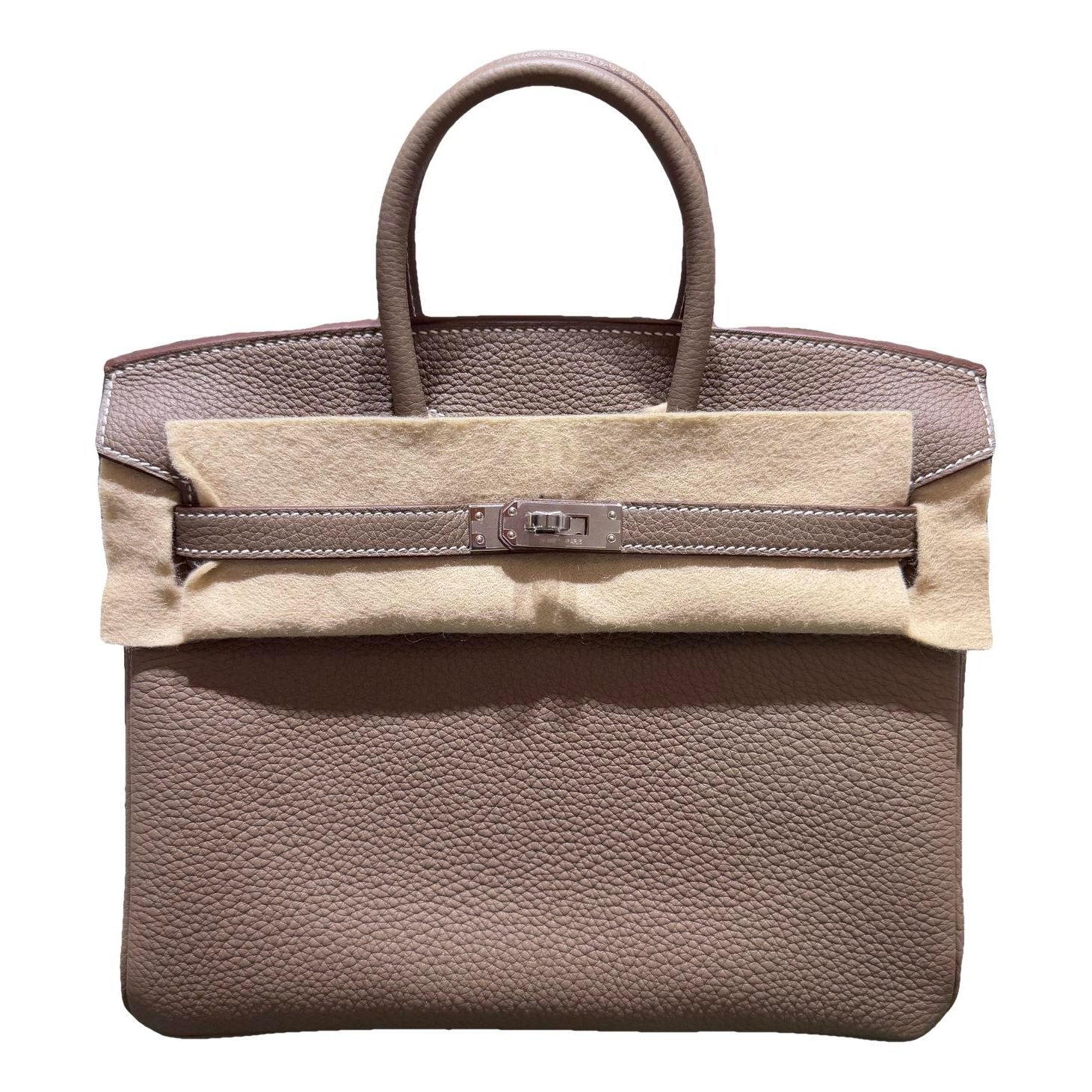 Hermes Birkin 25 Handbag Etoupe Togo Leather 2026