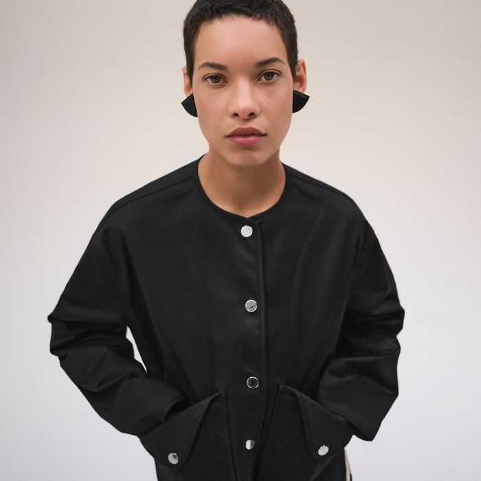 Noir Jacket With Equestrian Details