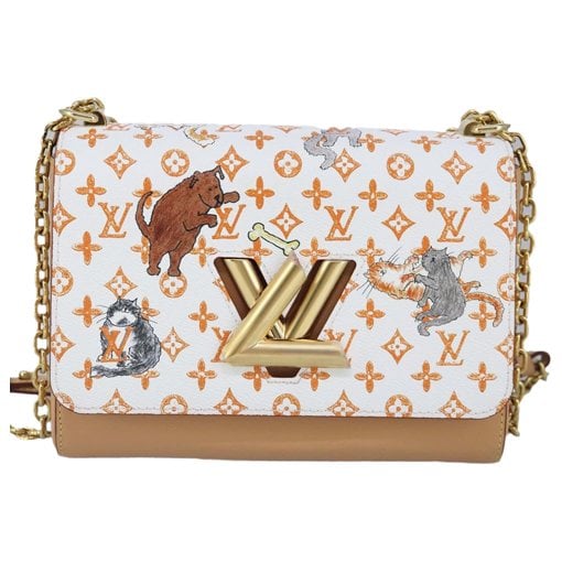 Twist leather handbag