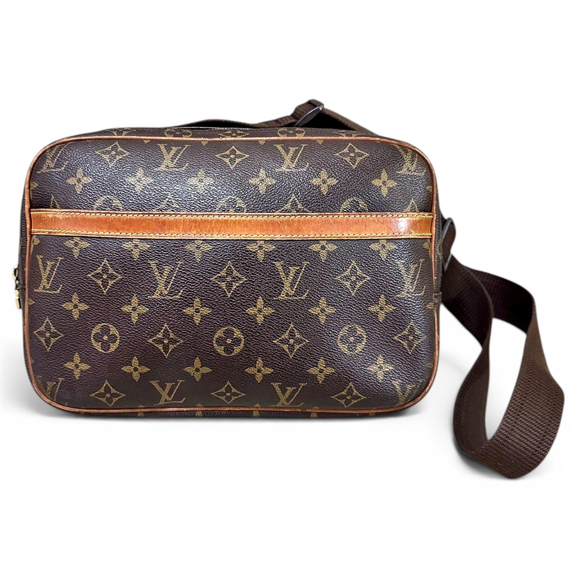 Reporter leather crossbody bag