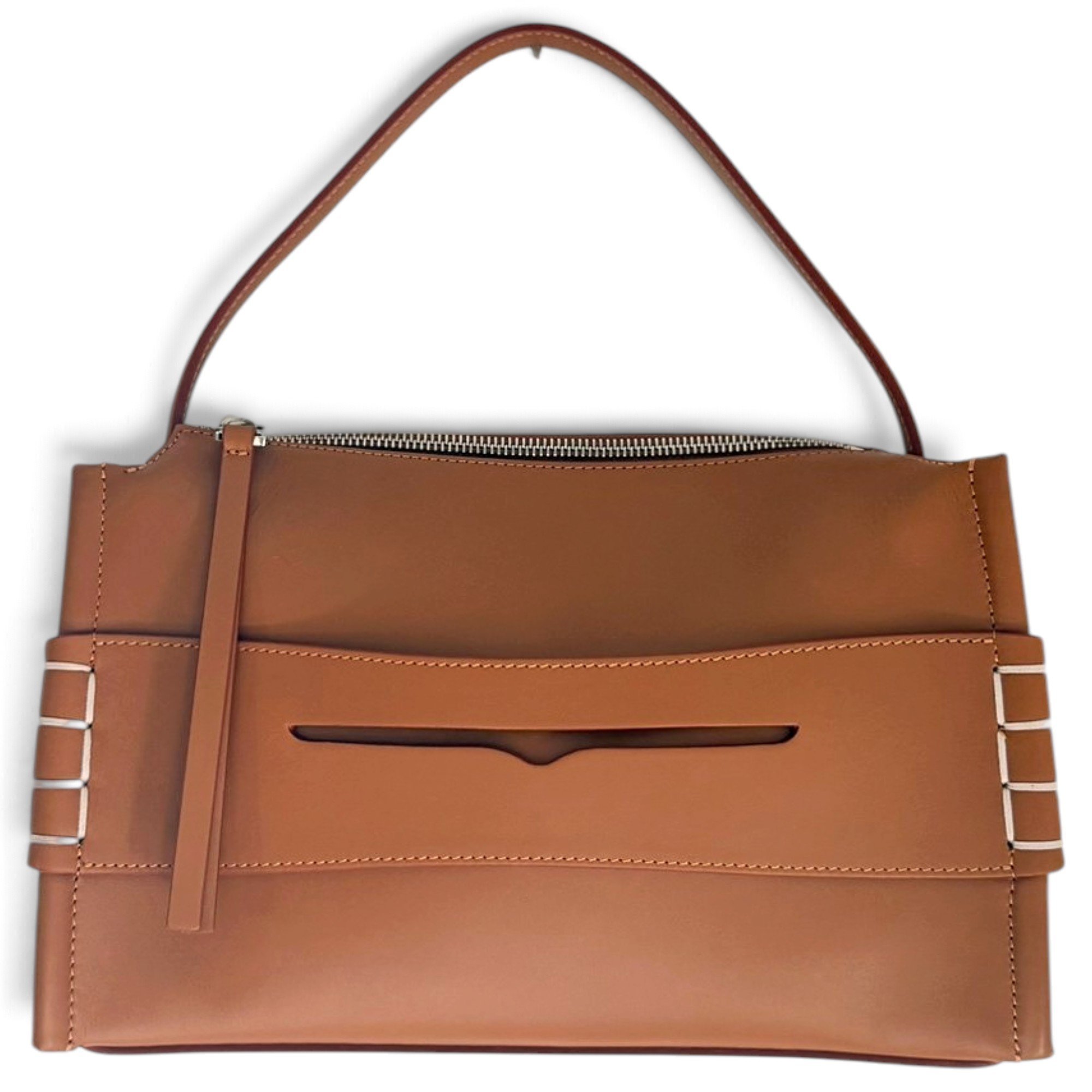 Loafer leather handbag