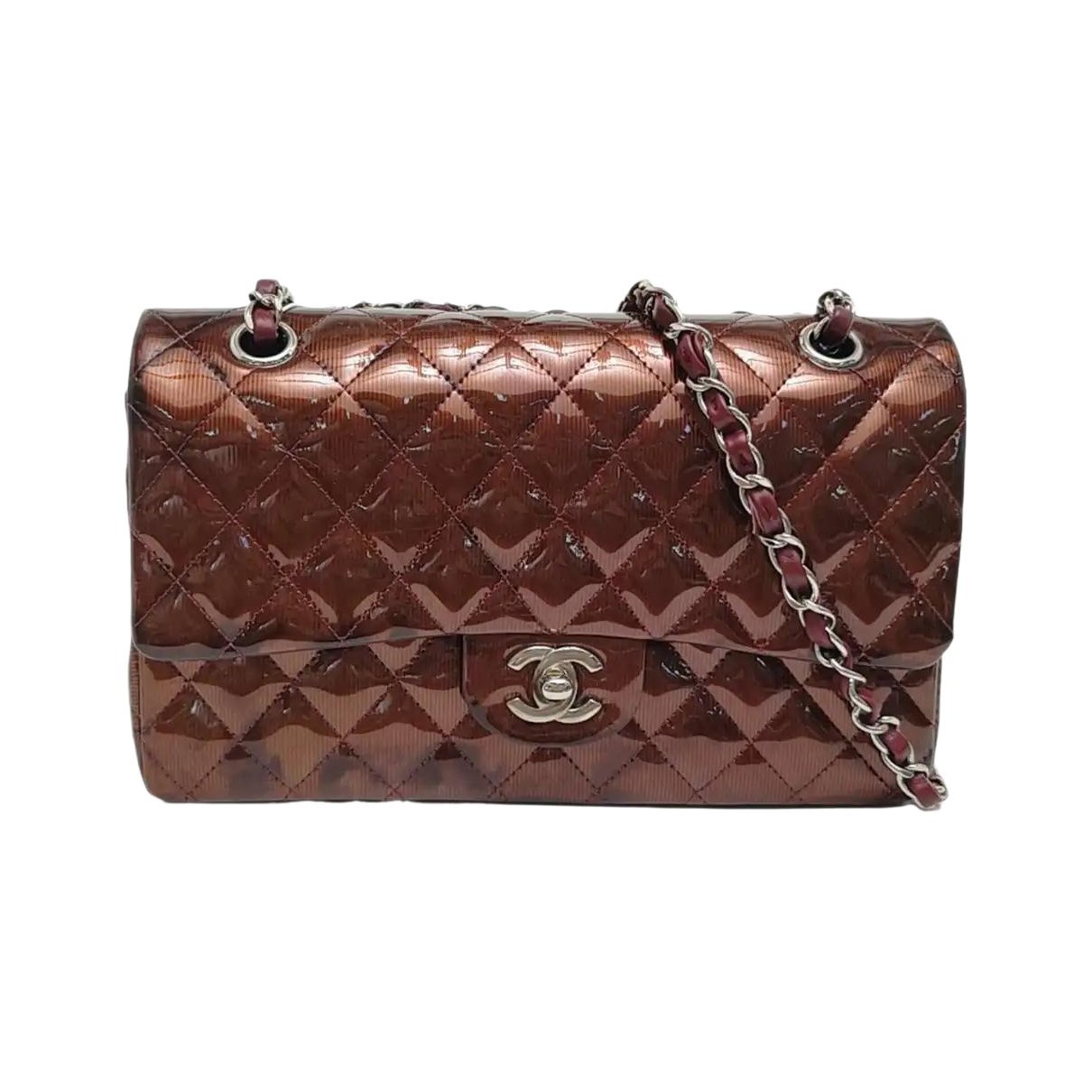 Patent leather crossbody bag