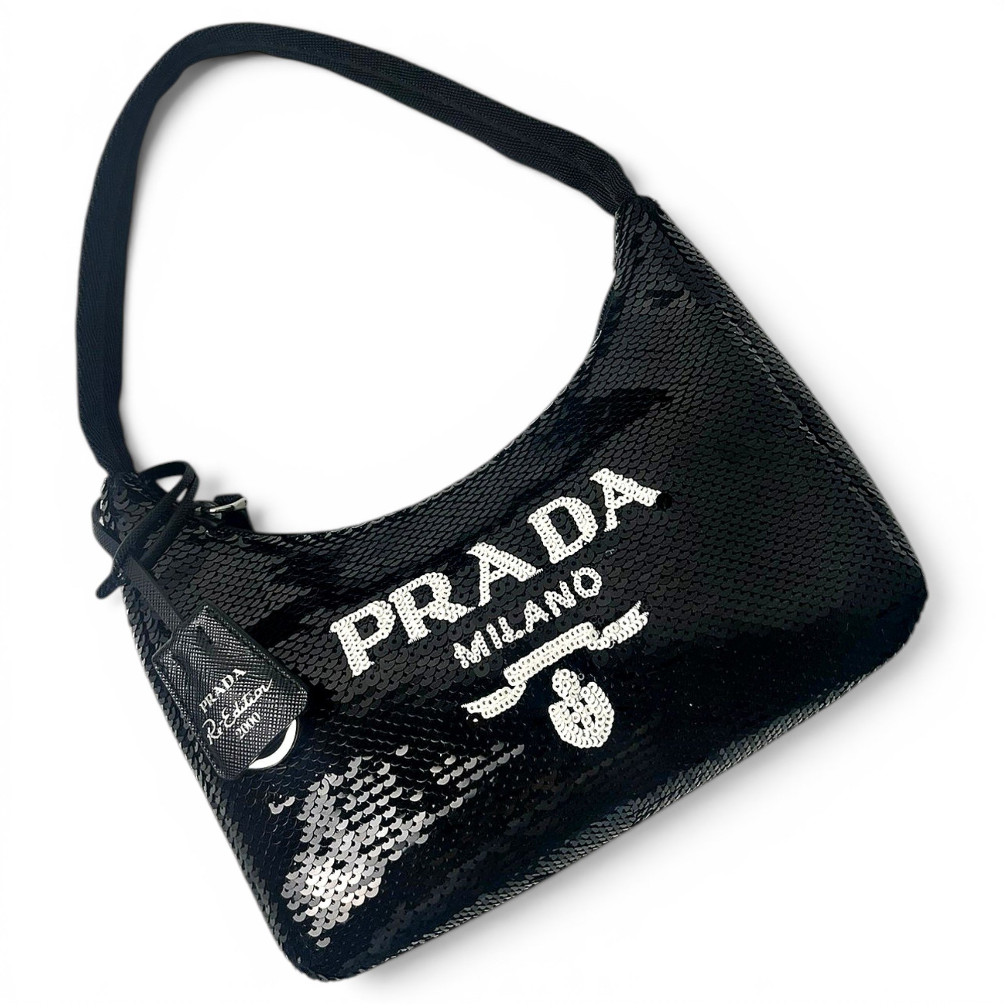 Re-Edition 2000 glitter handbag