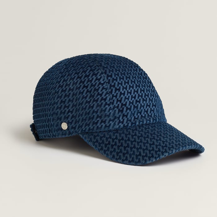 Bleu Foncé Boné Davis Velvet
