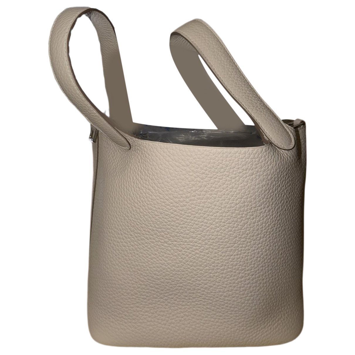 Picotin leather tote