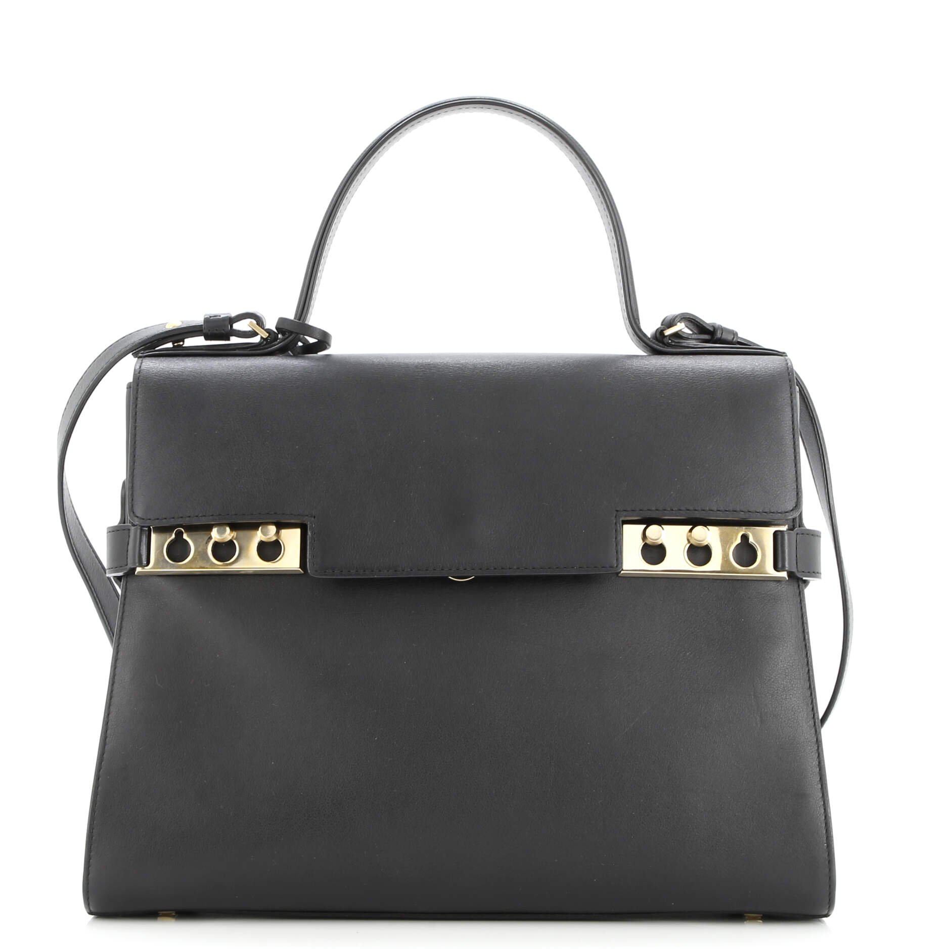 Delvaux Tempete Top Handle Bag Leather GM