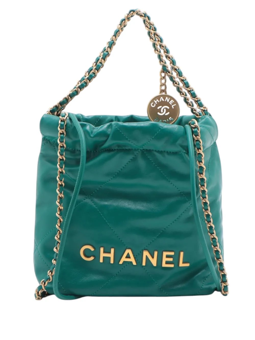 2021-2026 Mini Shiny Calfskin 22 Handbag satchel