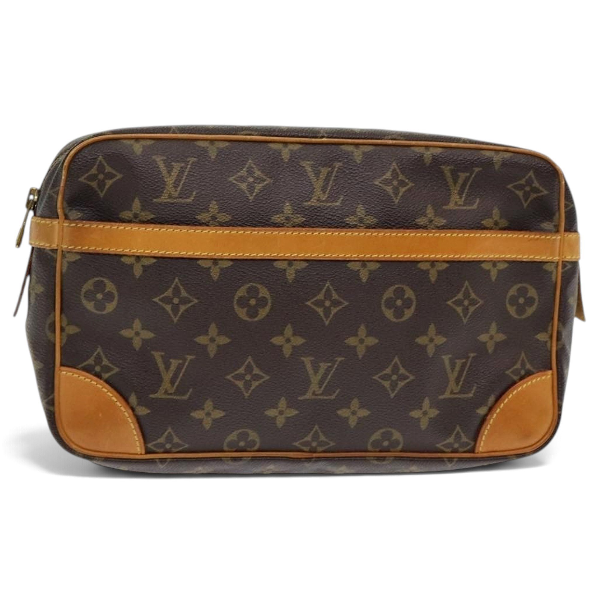Leather clutch bag