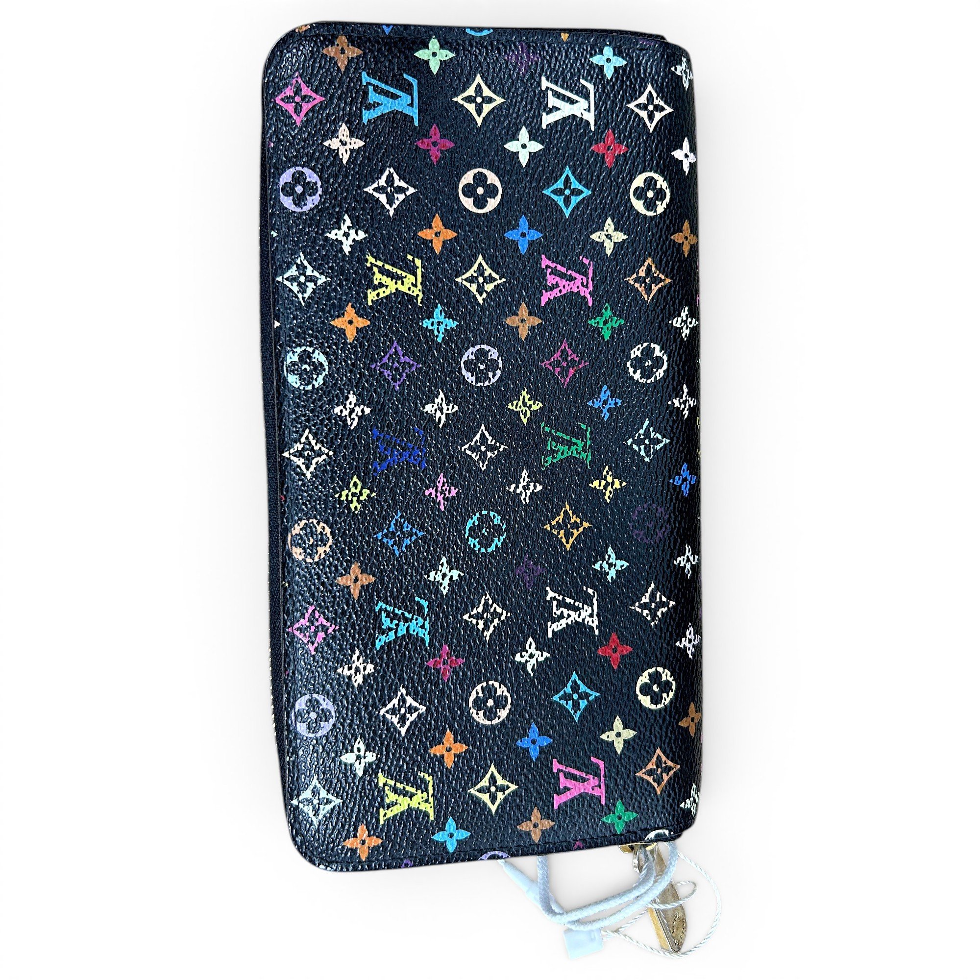 Leather clutch bag