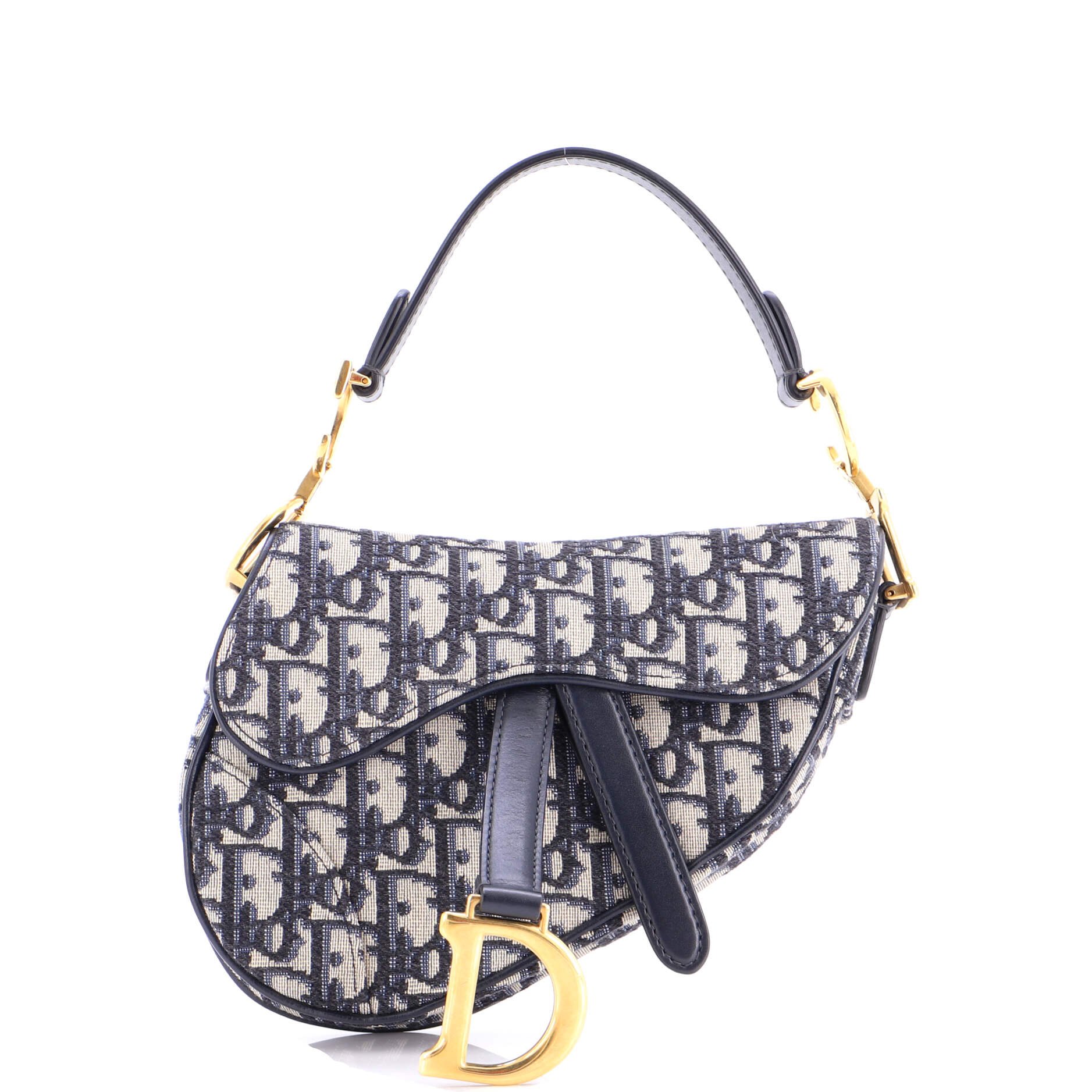Dior Saddle Handbag Oblique Canvas Mini