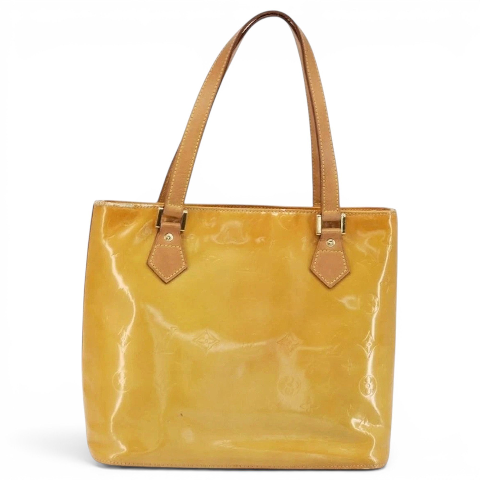 Patent leather handbag