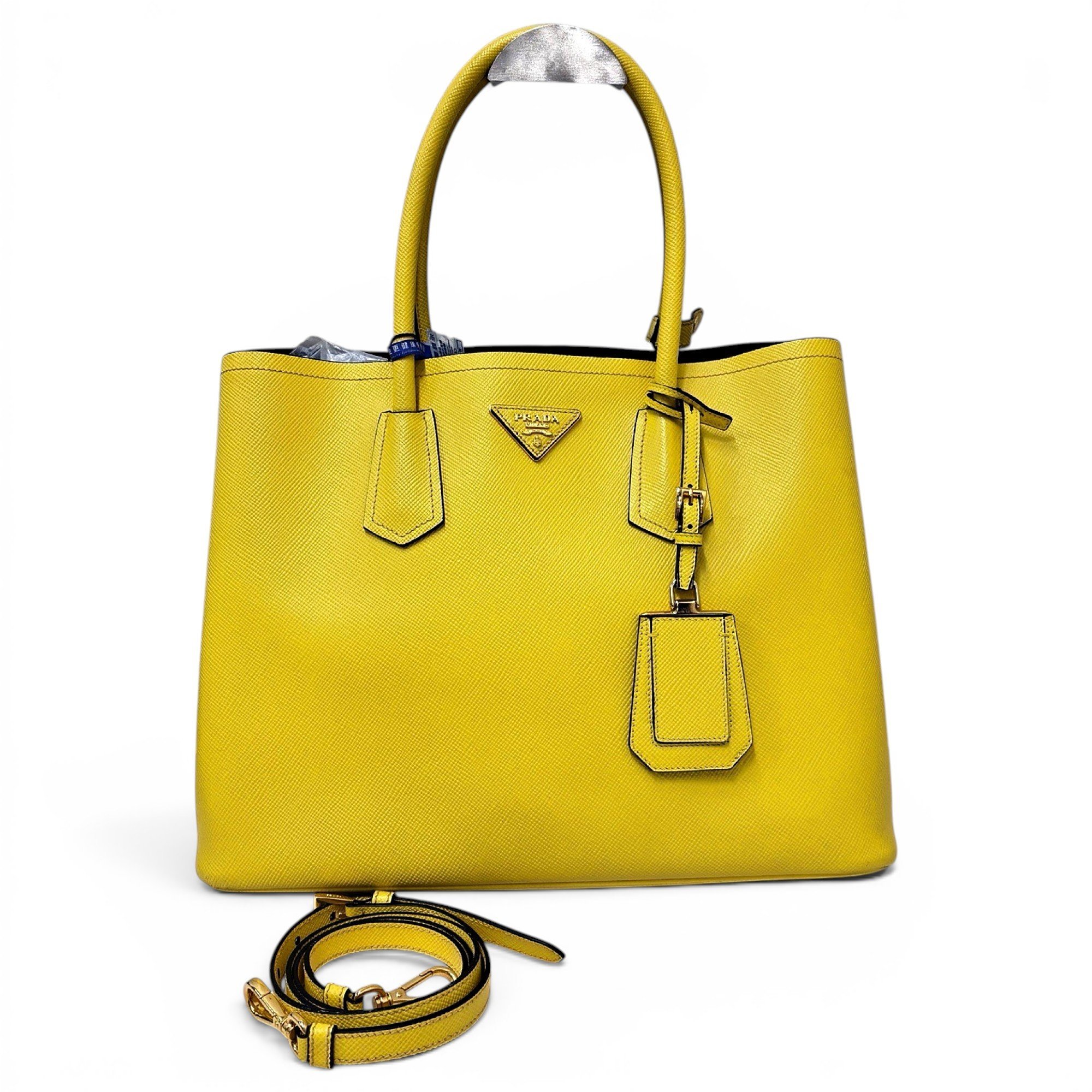 Double leather tote