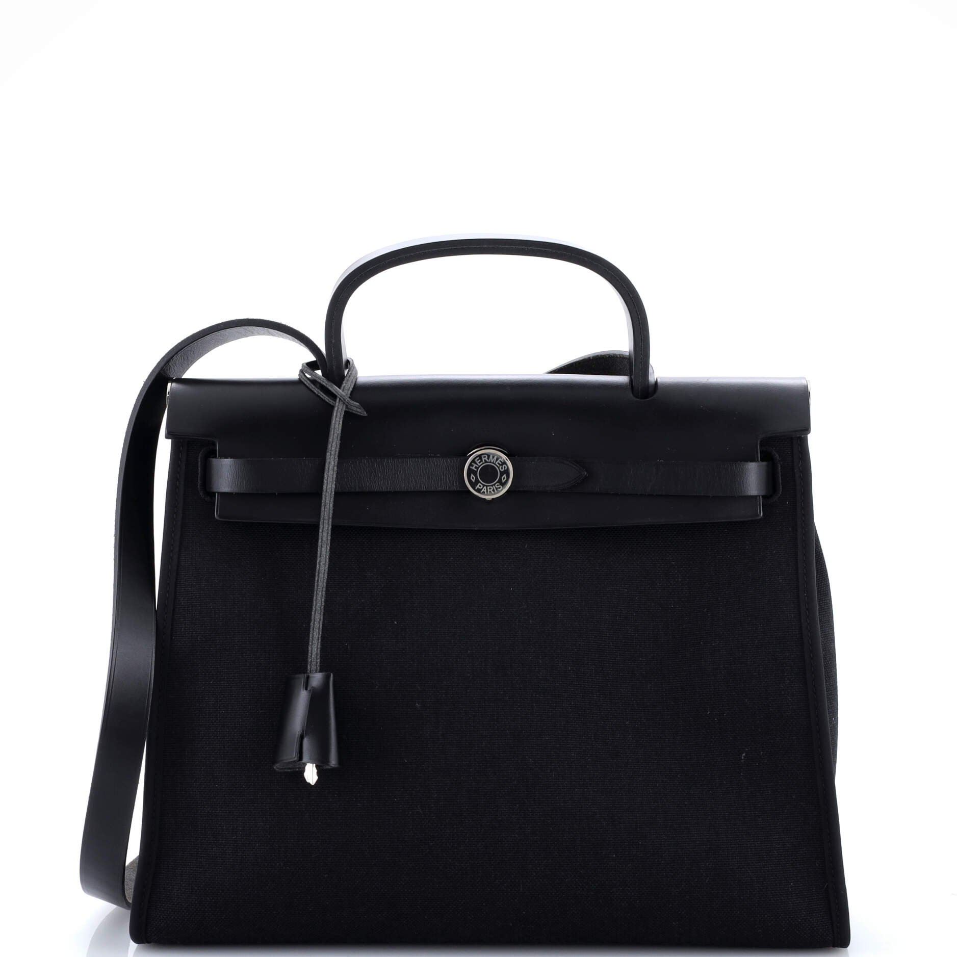 Hermes Herbag Toile and Leather PM