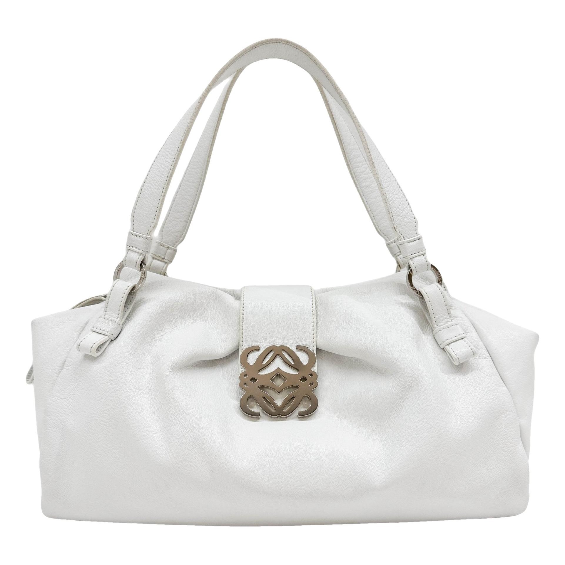 Anagram leather handbag