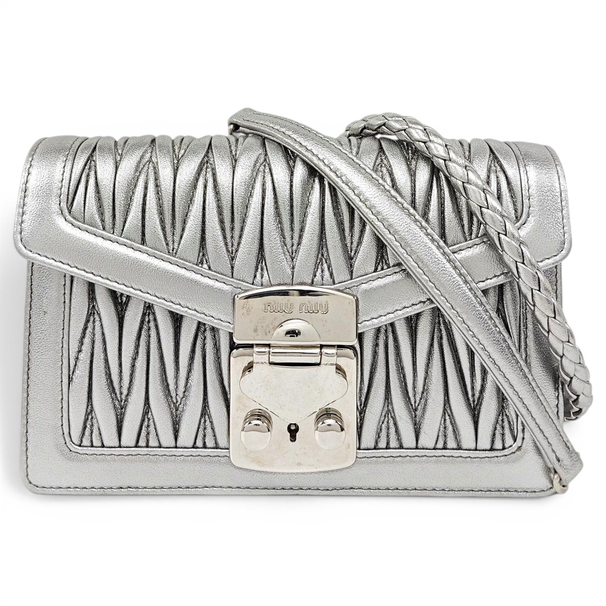 Miu Confidential leather handbag