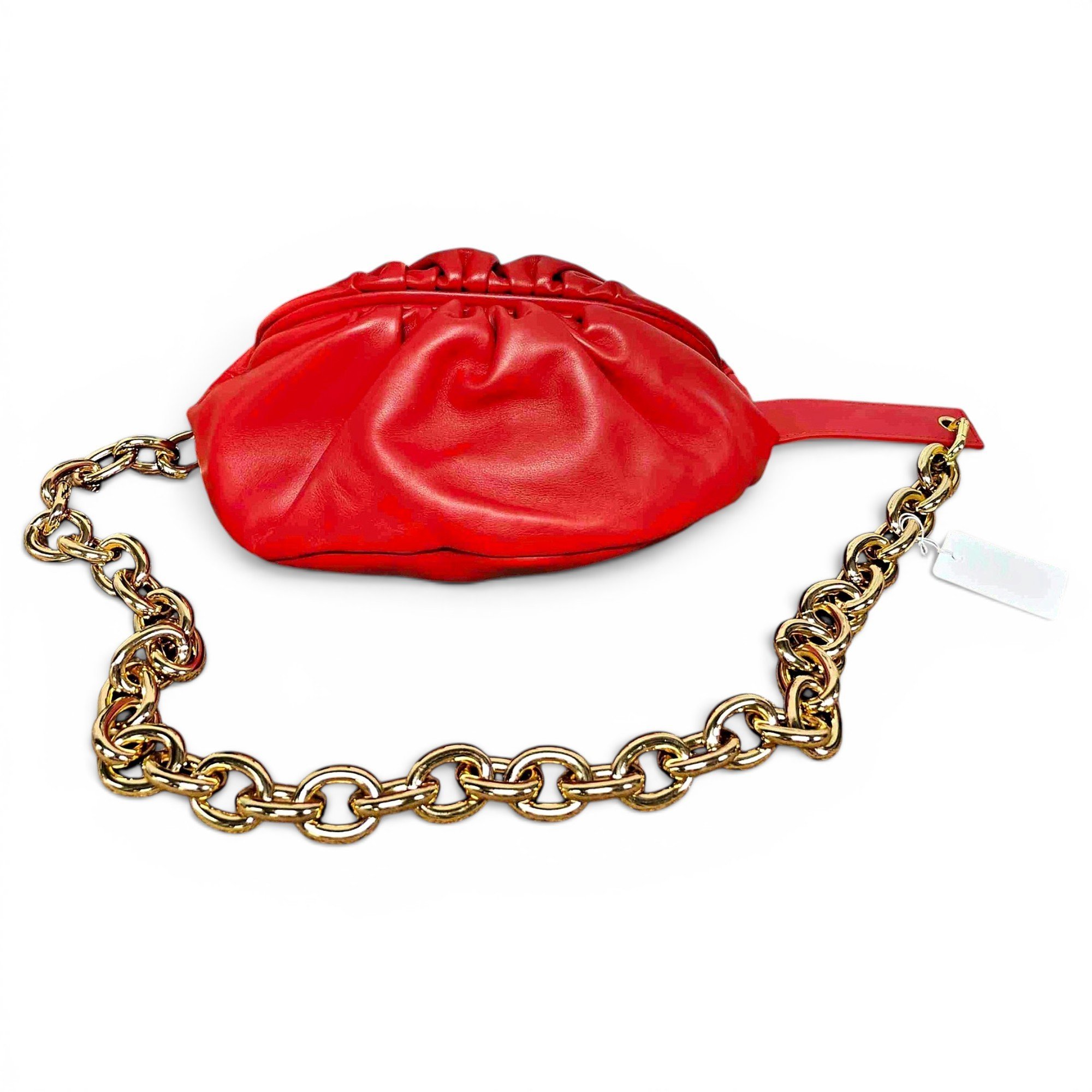 Chain Pouch leather handbag
