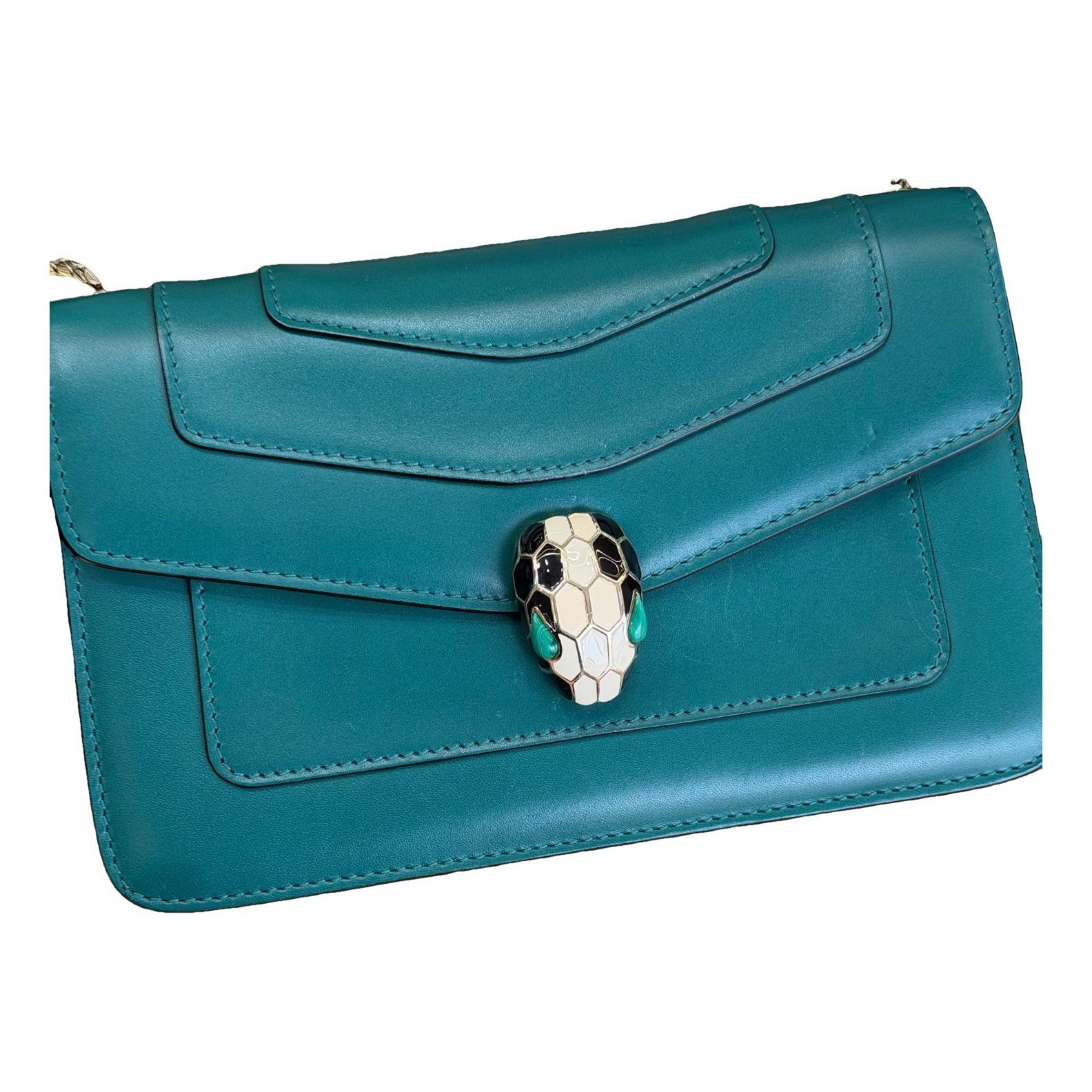 Serpenti leather handbag