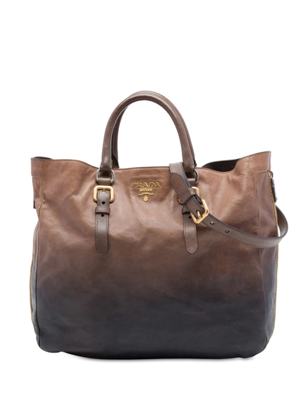 2000-2013 Ombre Vitello Daino Side Zip Convertible Tote satchel
