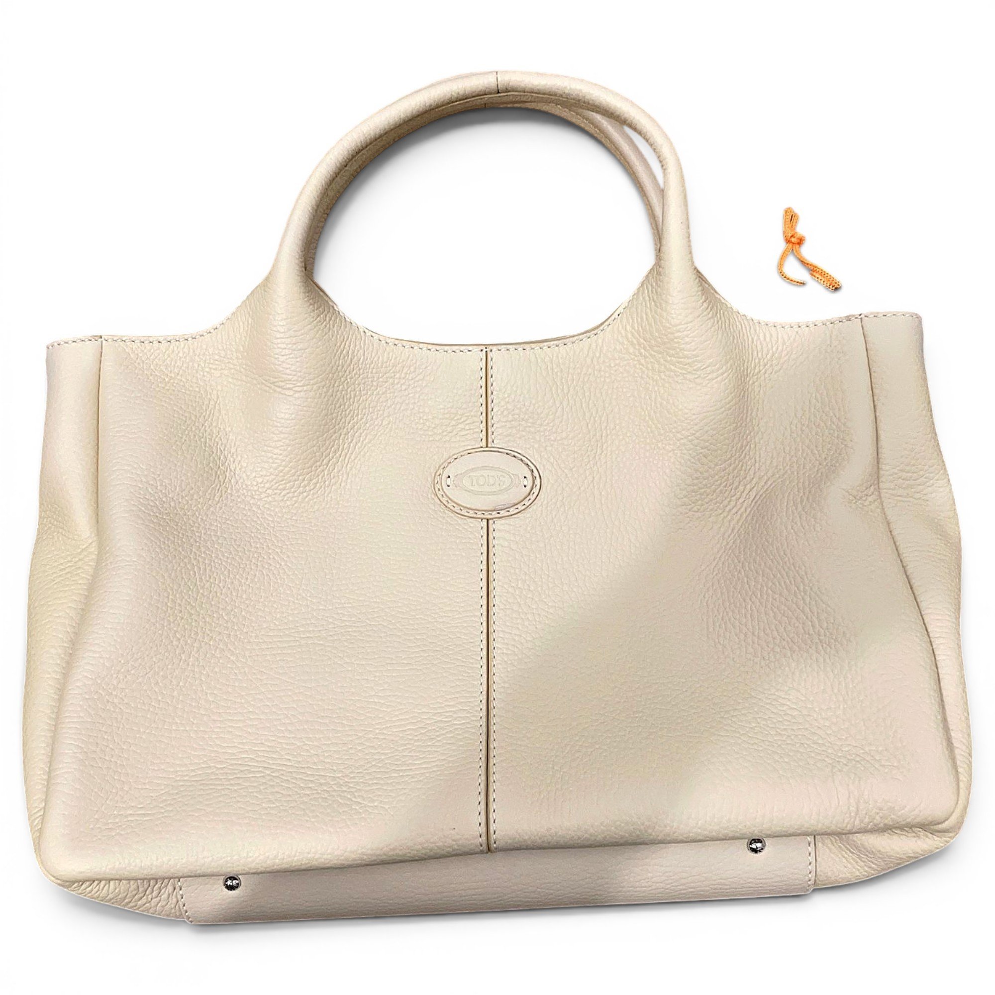 Shopping Media leather handbag