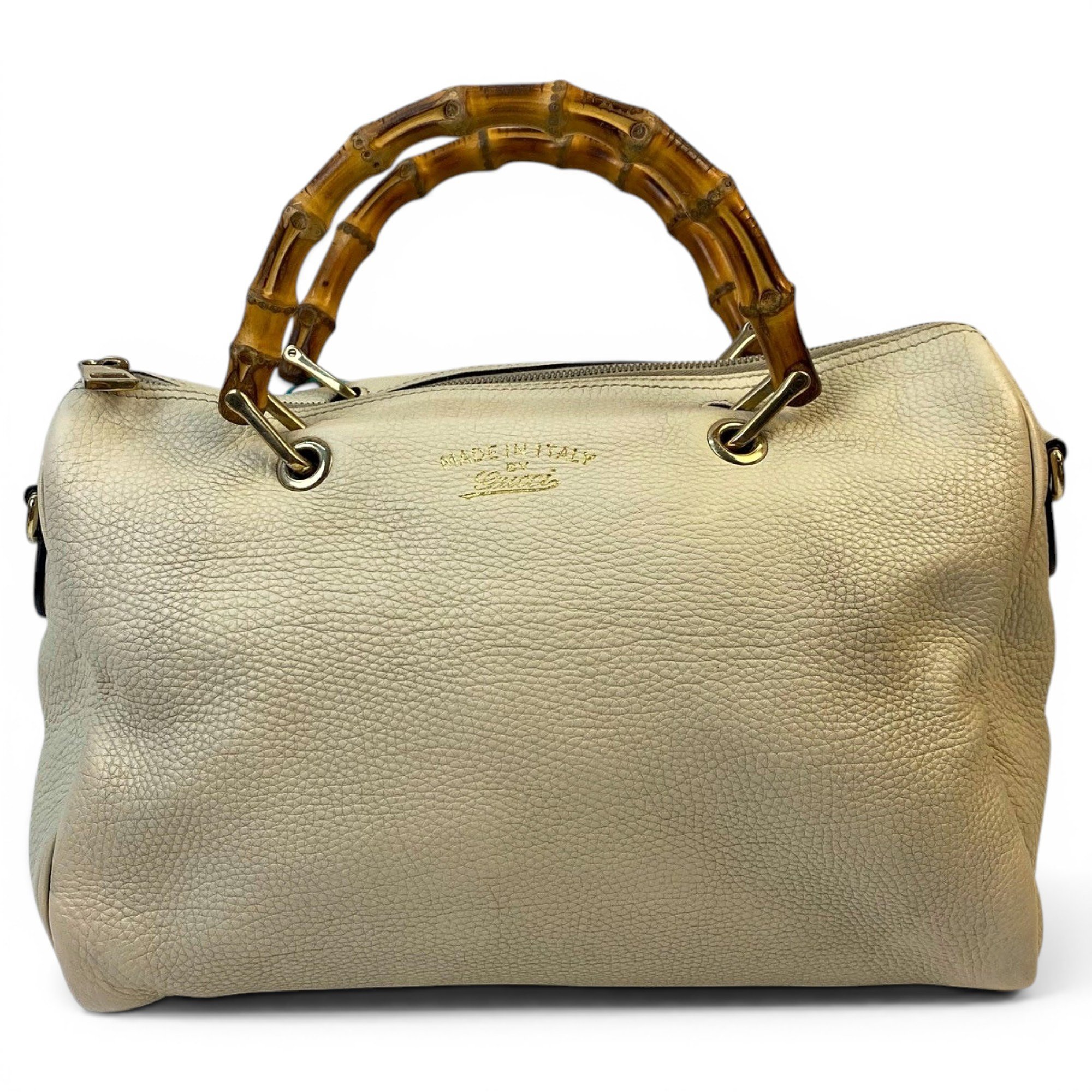 Bamboo Shopper leather handbag