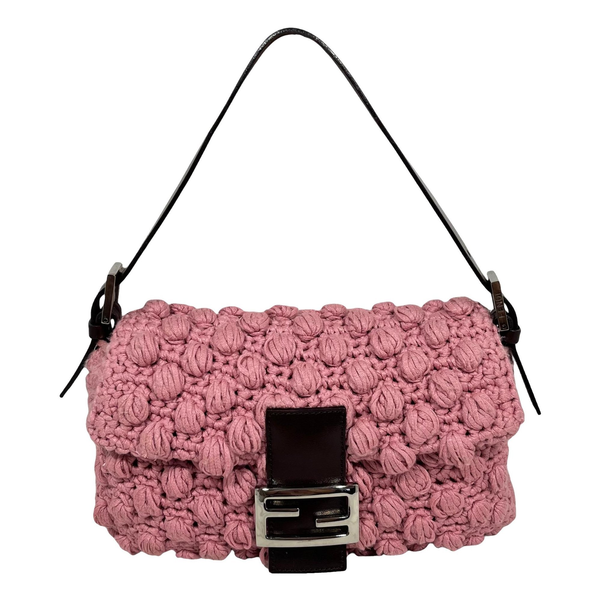 Baguette wool handbag