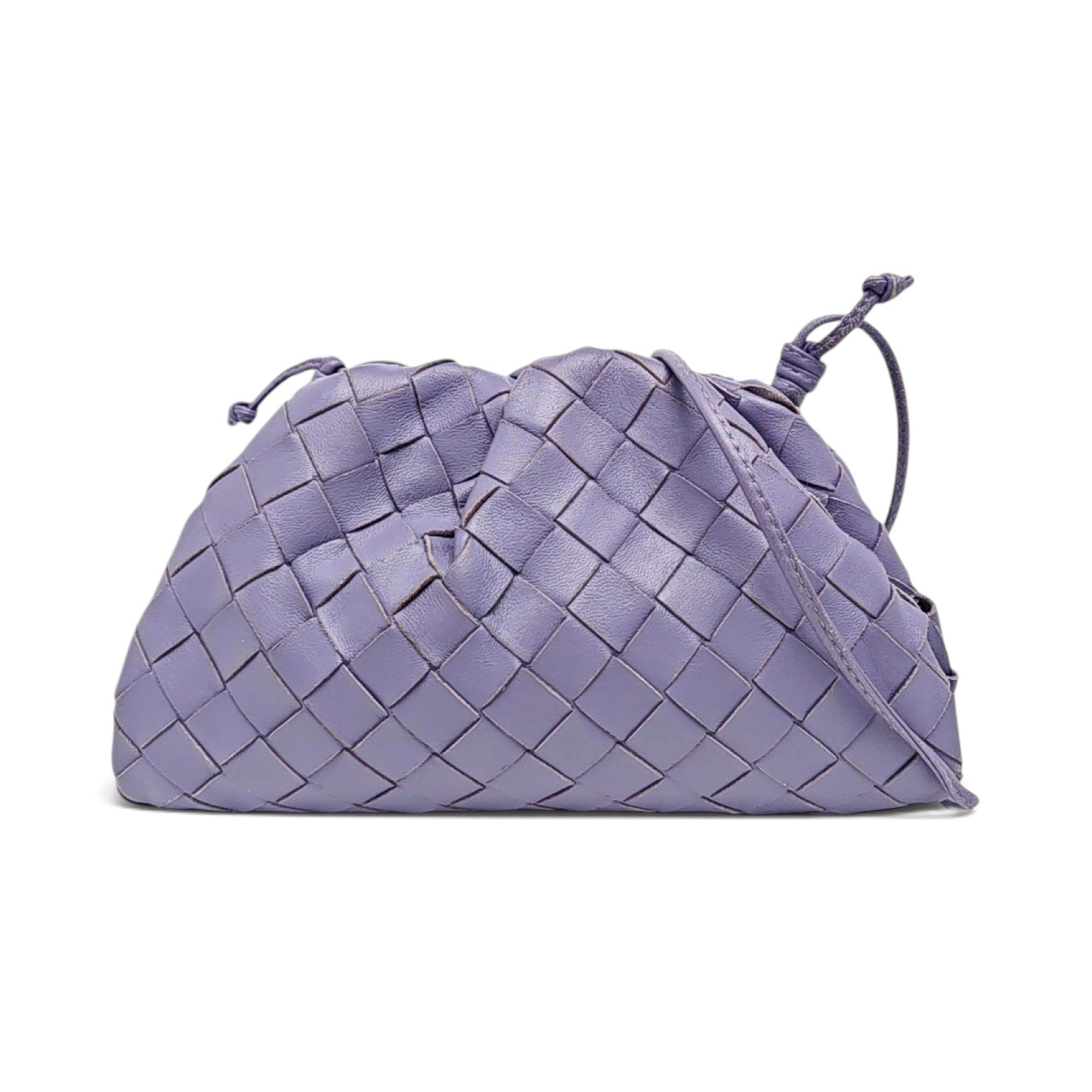 Pouch leather handbag