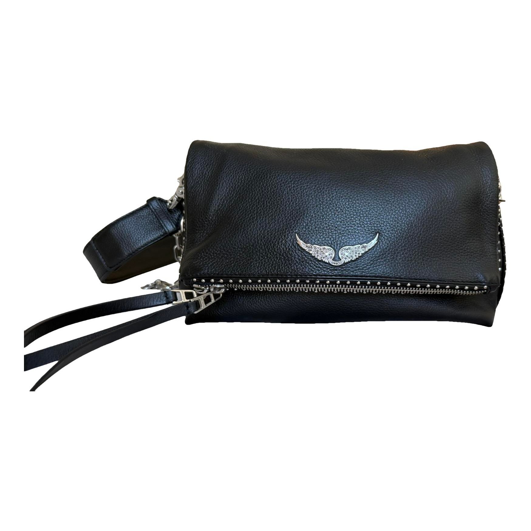 Rock leather crossbody bag