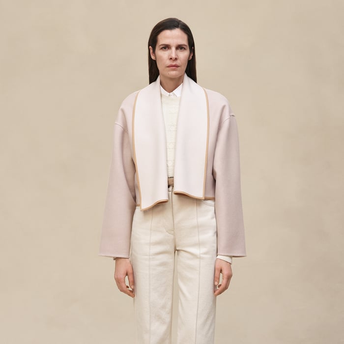 Beige Naturel Cashmere Jacket