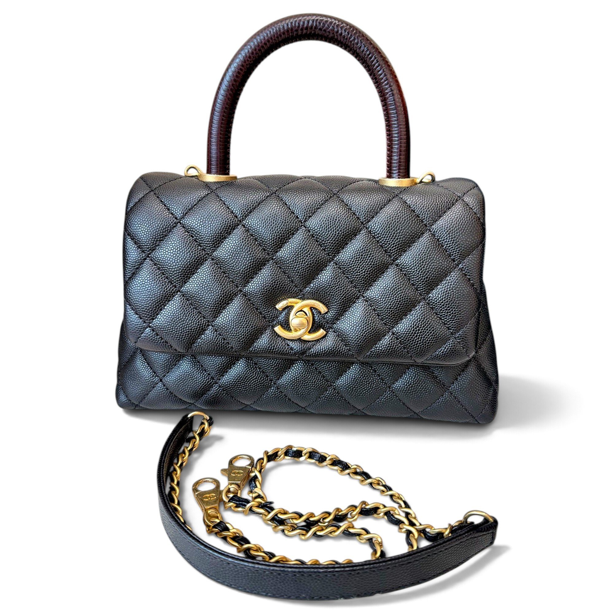 Coco Handle leather handbag