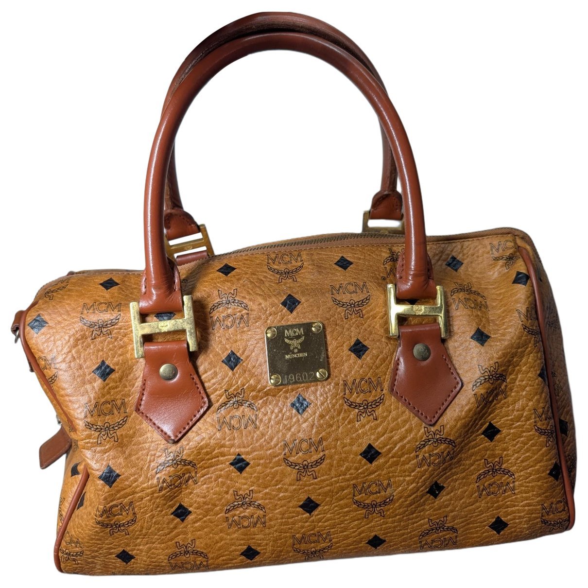 MCM Boston leather handbag