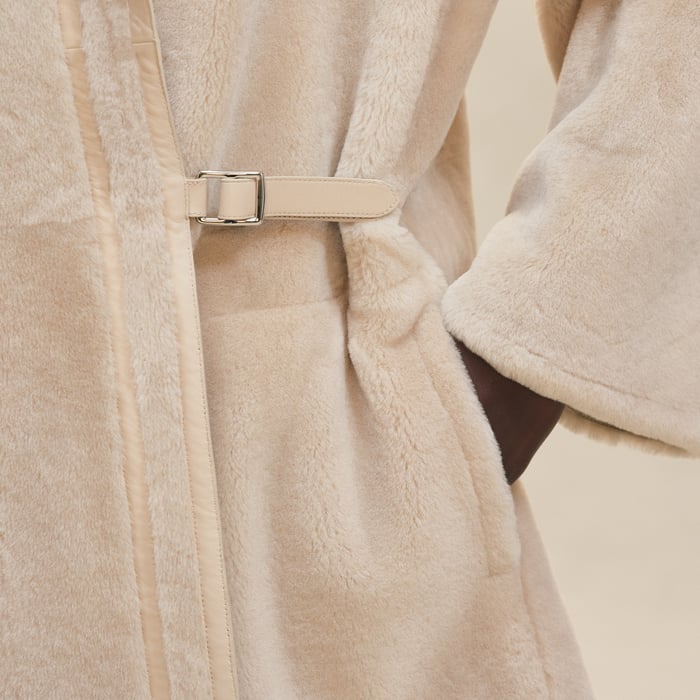 Beige Glaise Reversible Coat