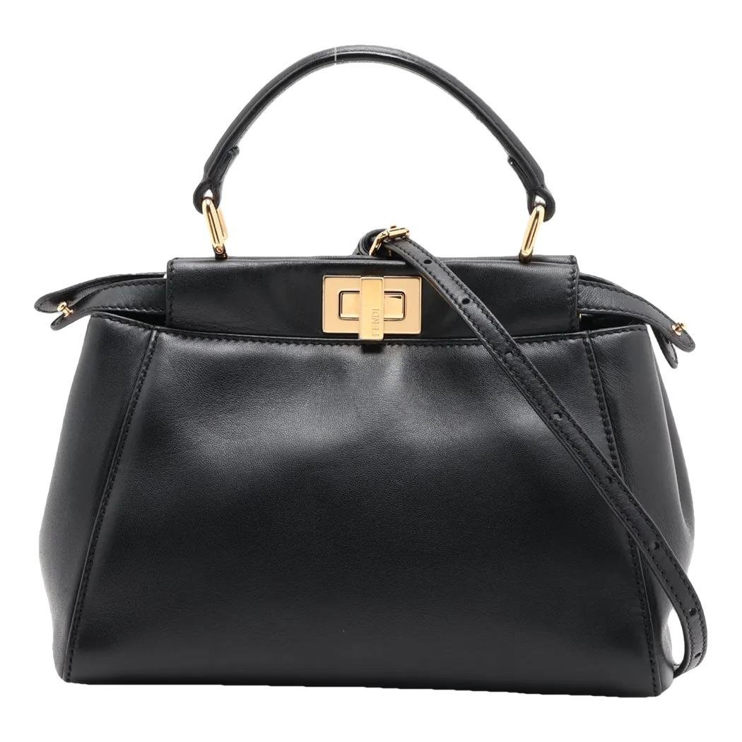 Peekaboo leather handbag