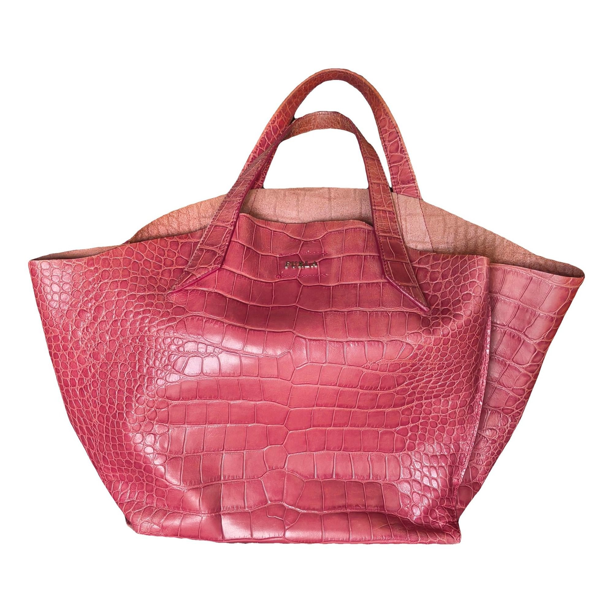 Leather tote
