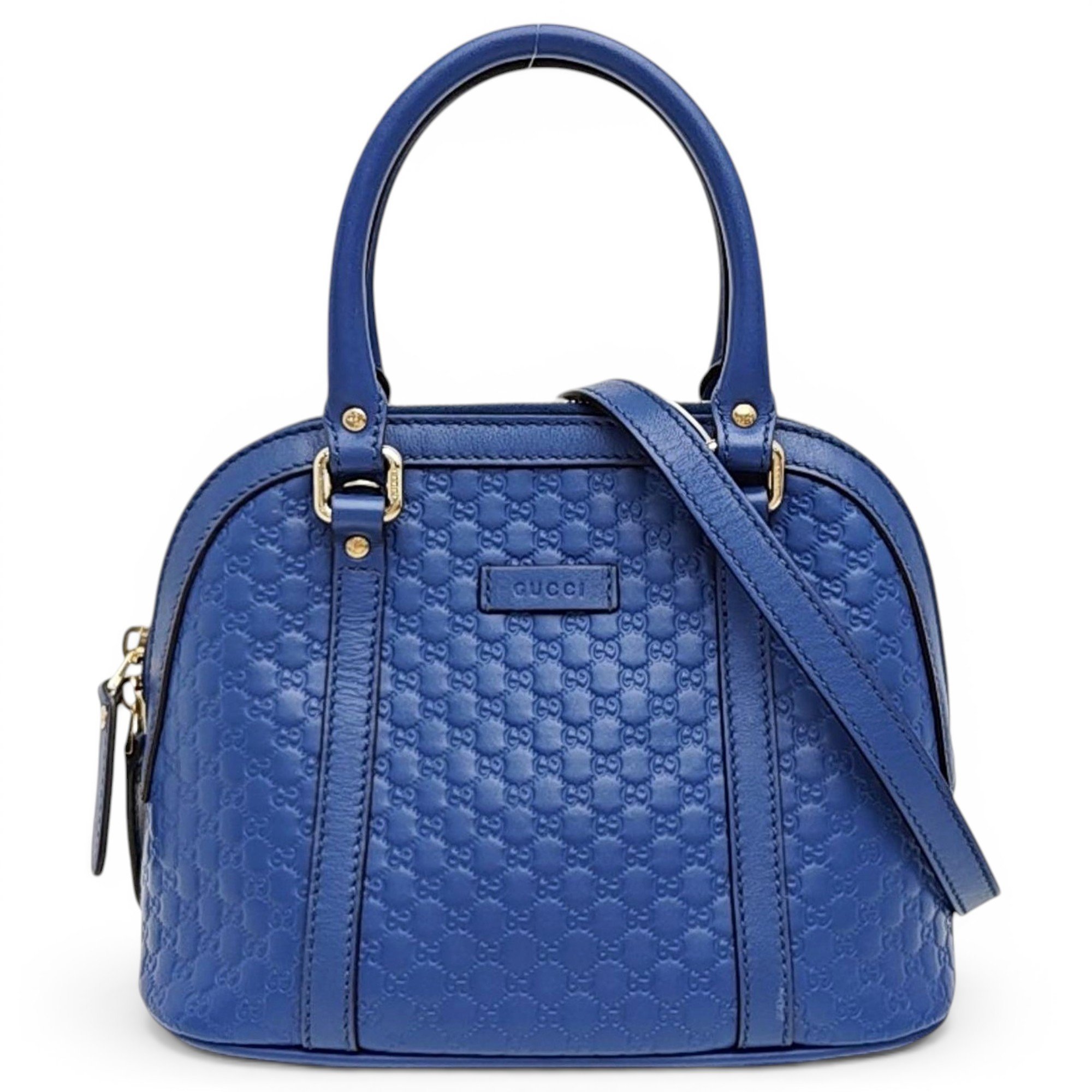 Dôme leather handbag