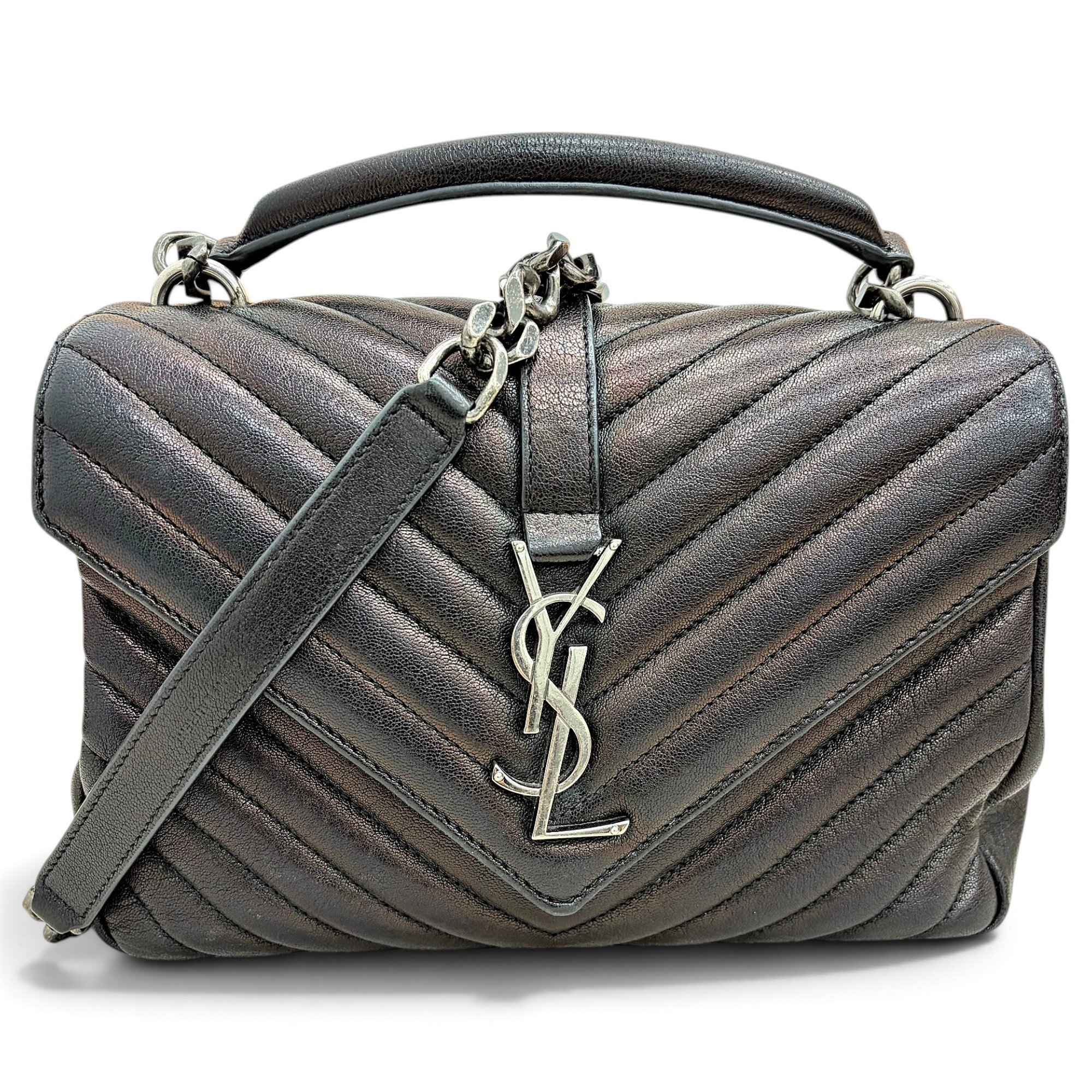 Collége monogramme leather handbag