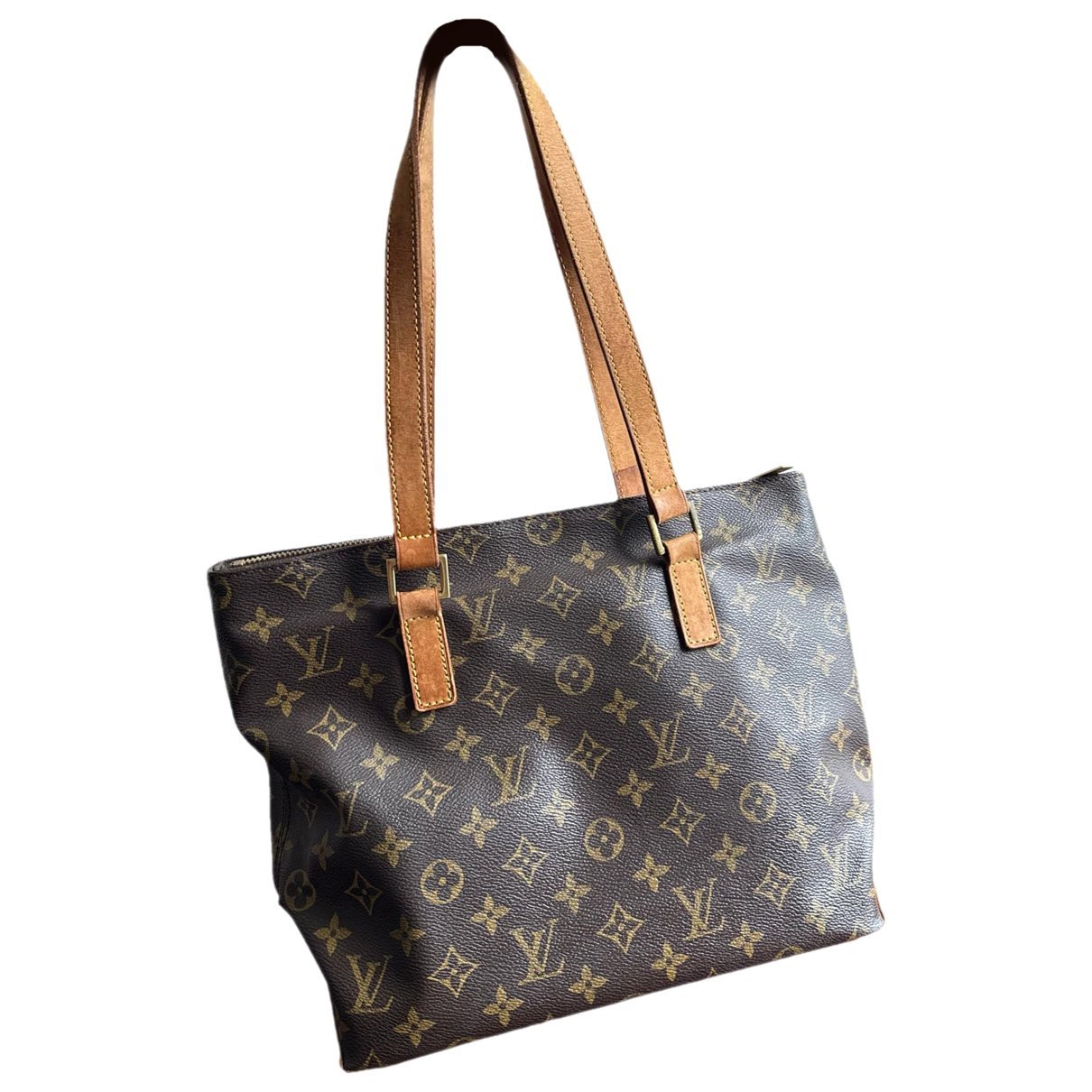 Piano leather tote