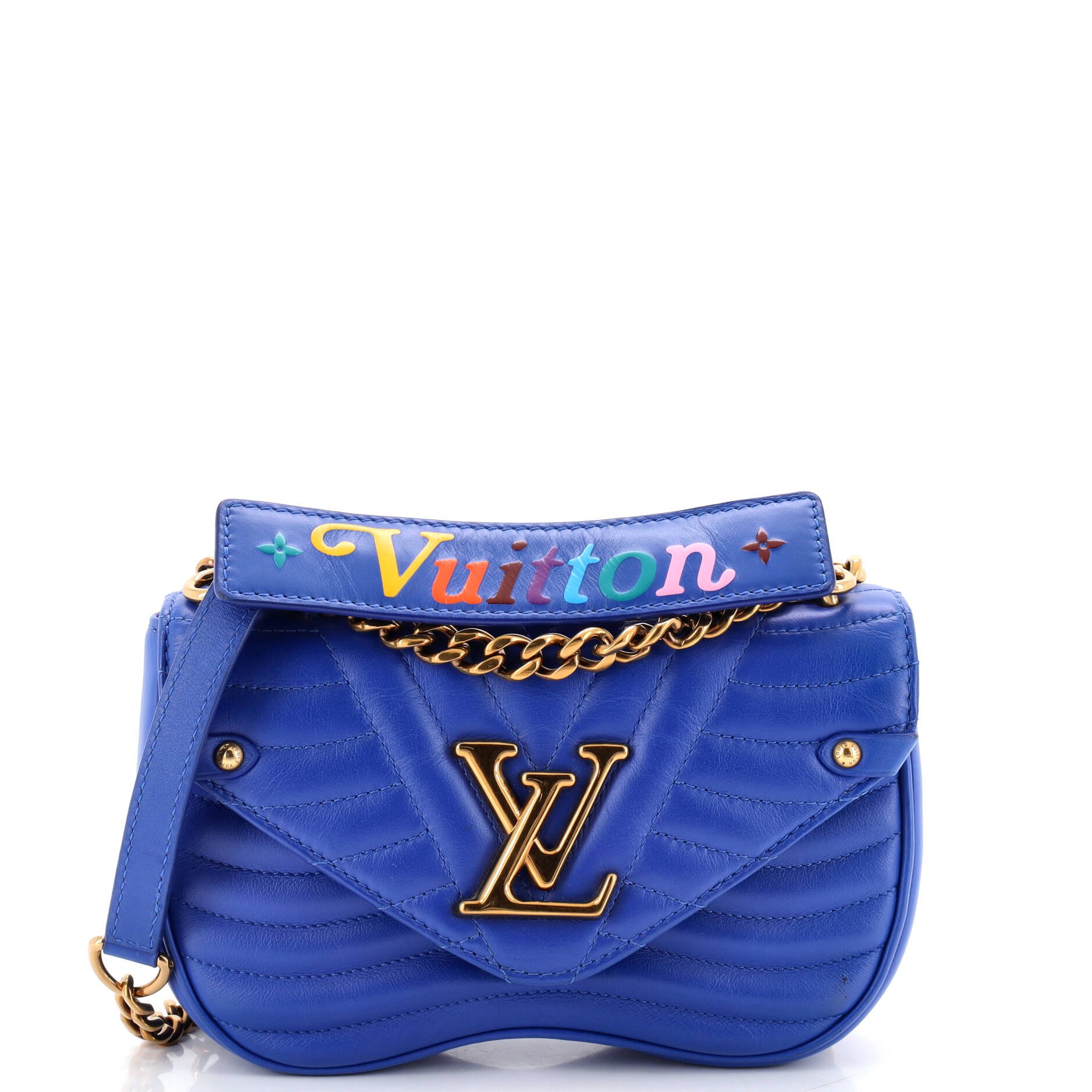 New Wave Chain Bag Quilted Leather PM