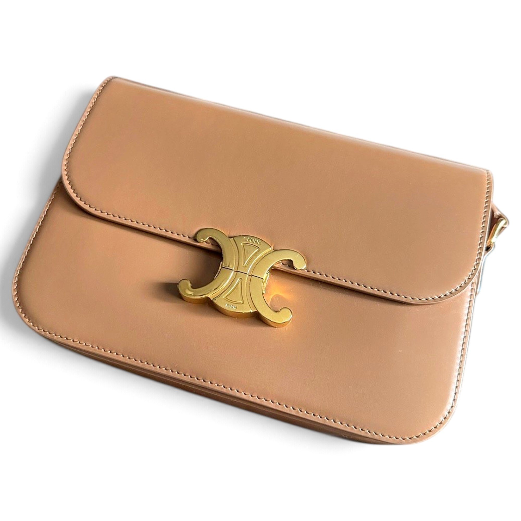 Triomphe leather handbag