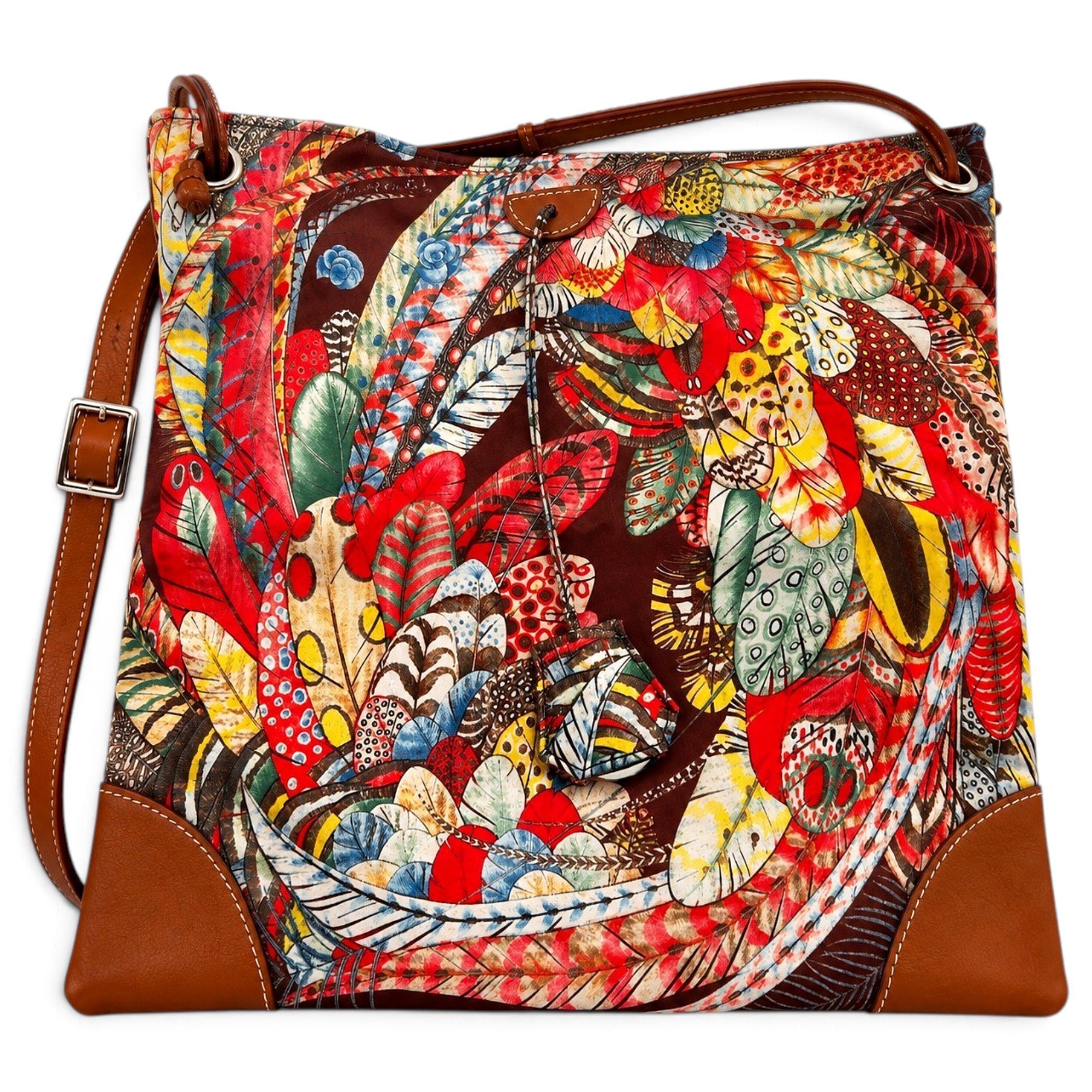 Silk City silk crossbody bag