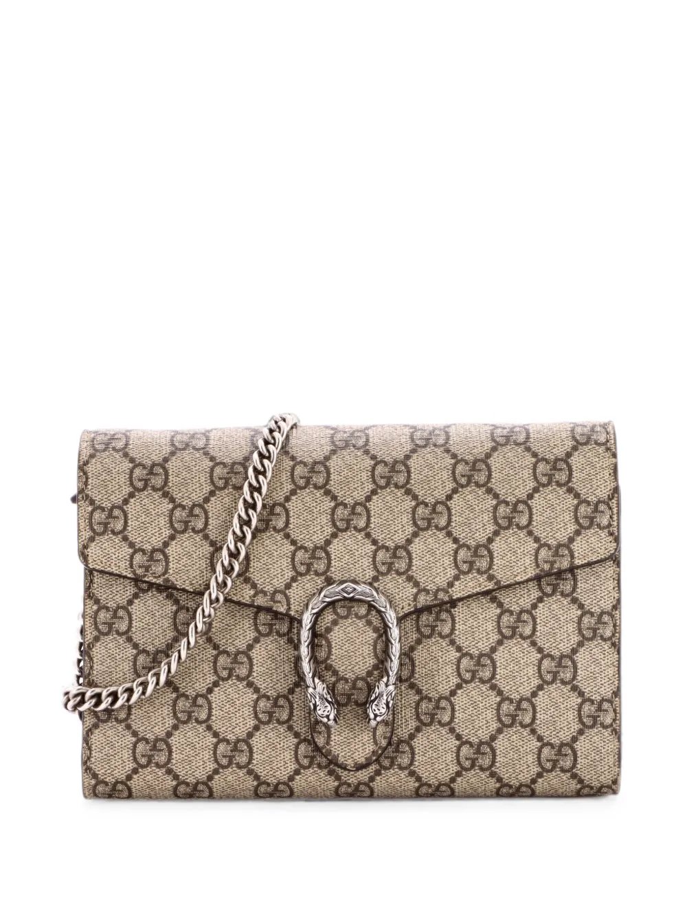Dionysus Chain Wallet GG Coated Canvas Small crossbody bag