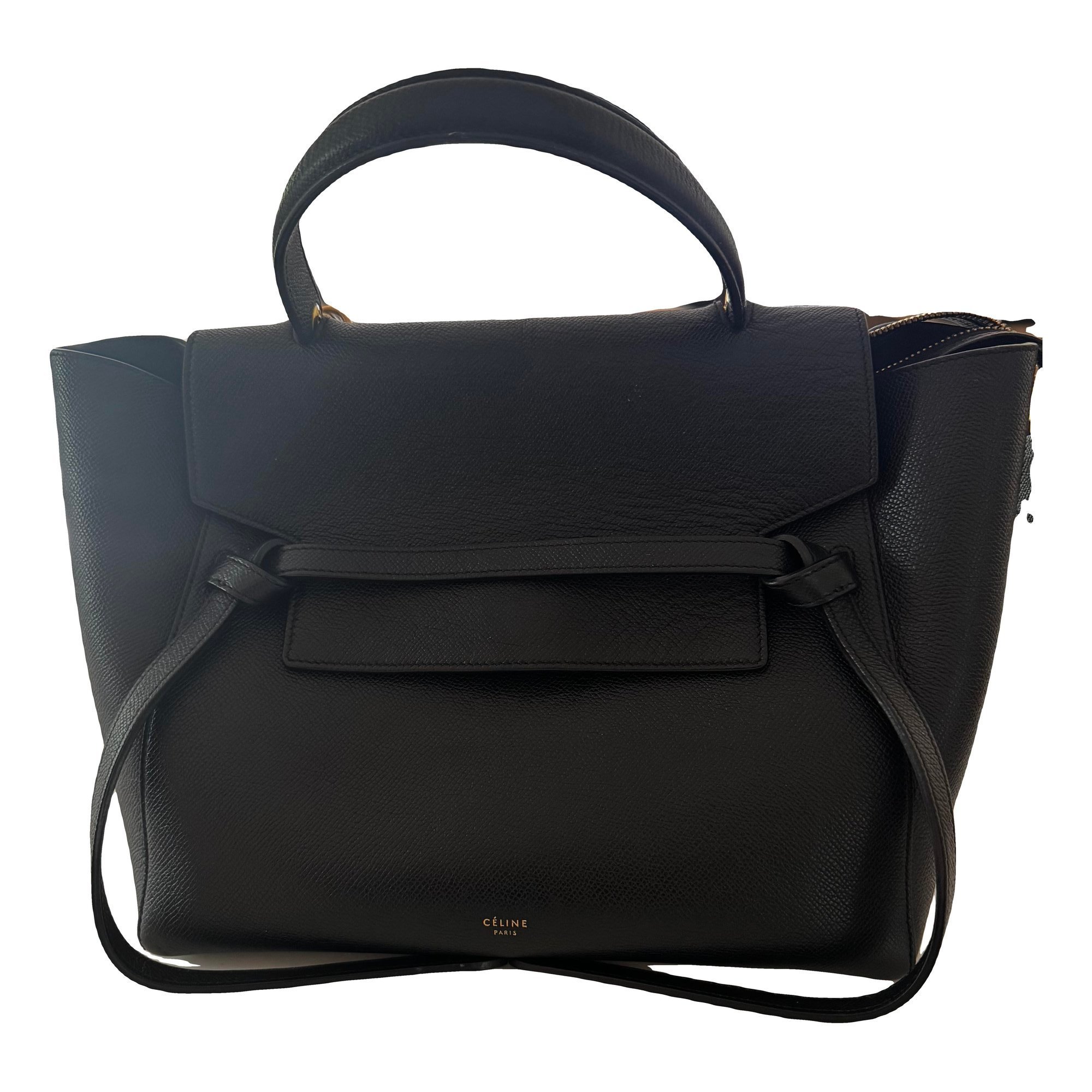 Belt leather handbag