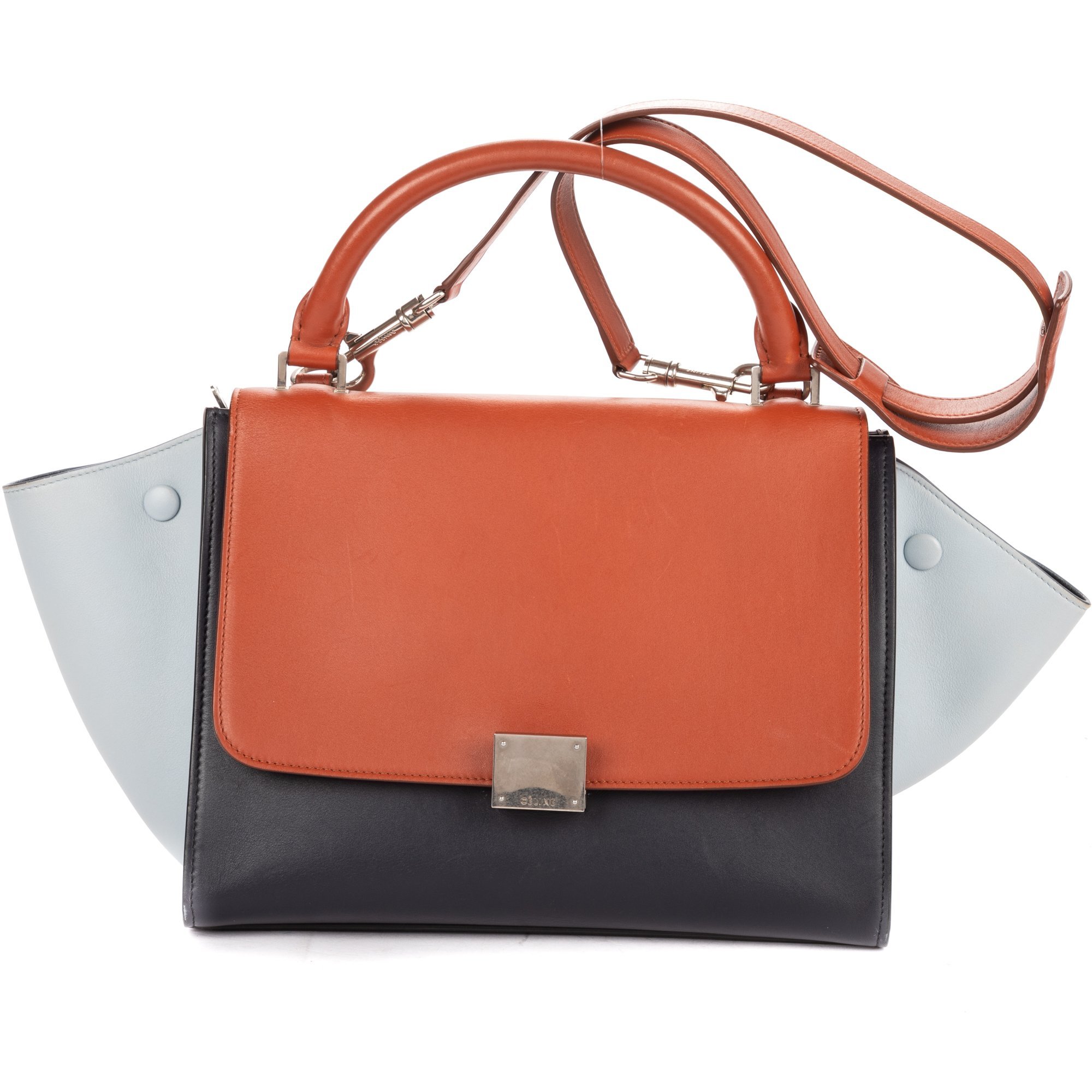 Celine Trapèze leather handbag