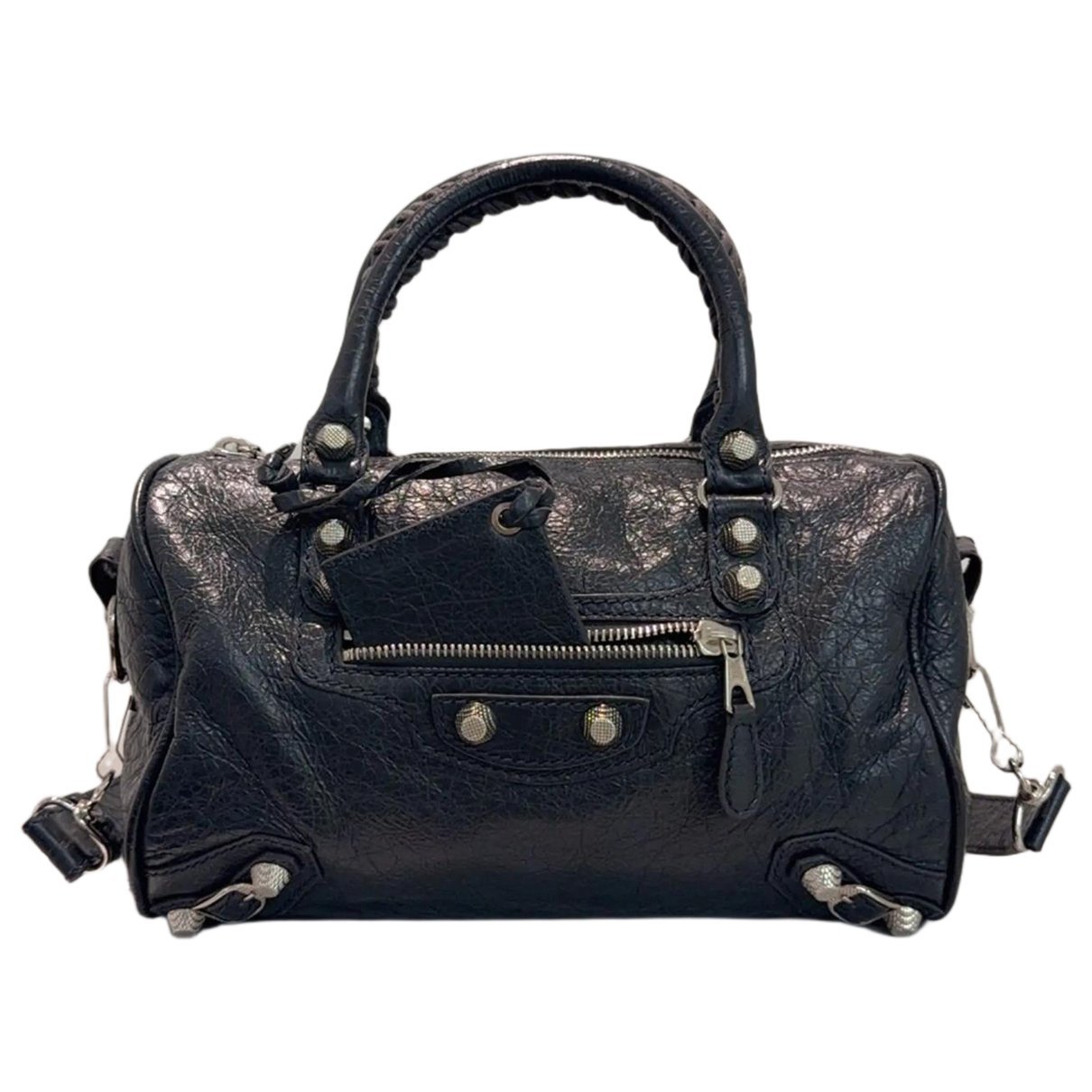 City leather handbag
