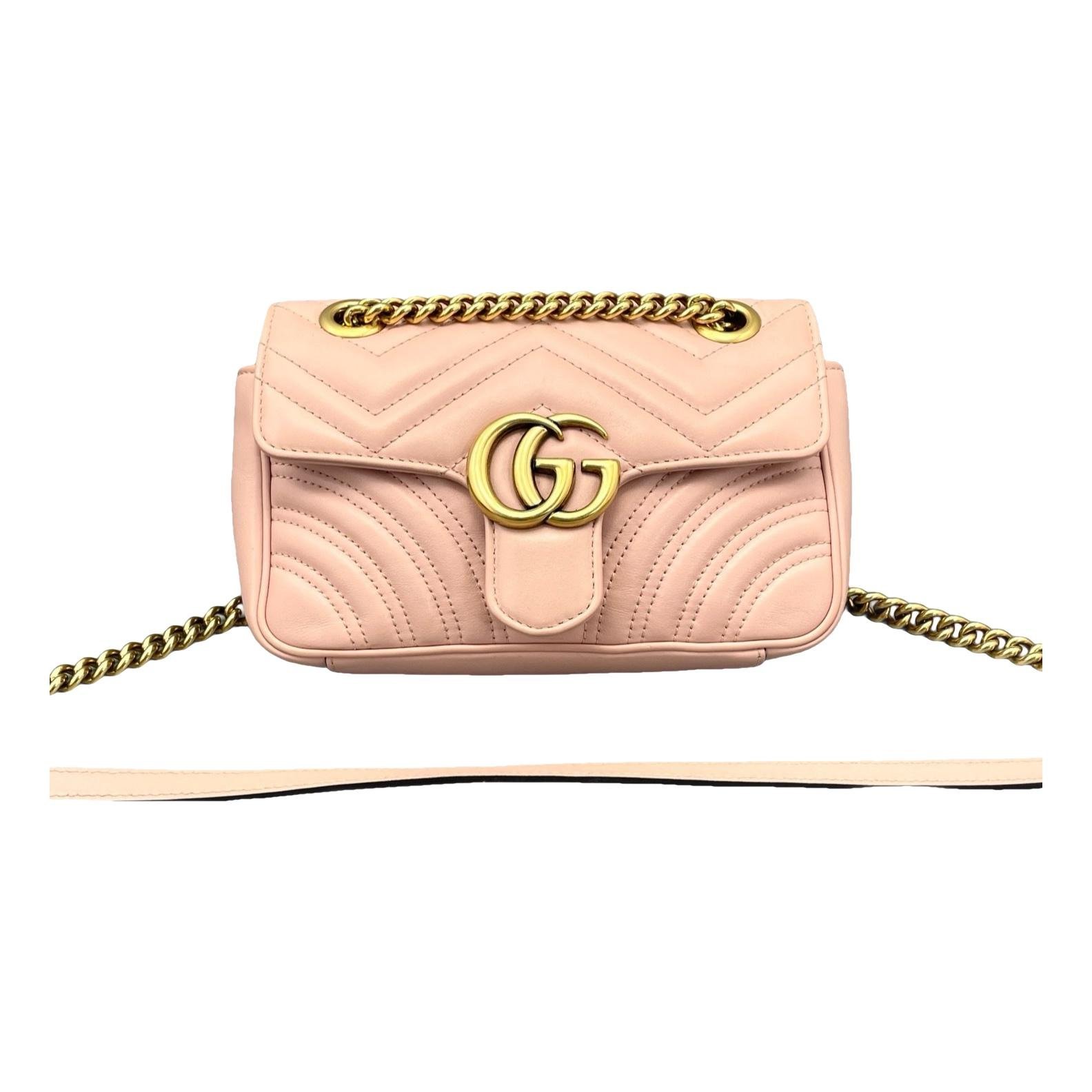 GG Marmont Flap leather handbag